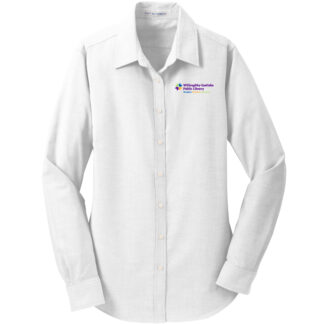W-E Library Ladies Long-Sleeve Oxford