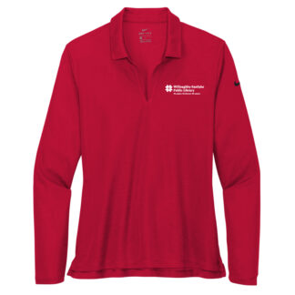W-E Library Ladies Nike Dri-FIT Micro Pique 2.0 Long-Sleeve Polo
