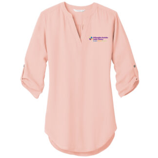 W-E Library Ladies 3/4-Sleeve Tunic Blouse